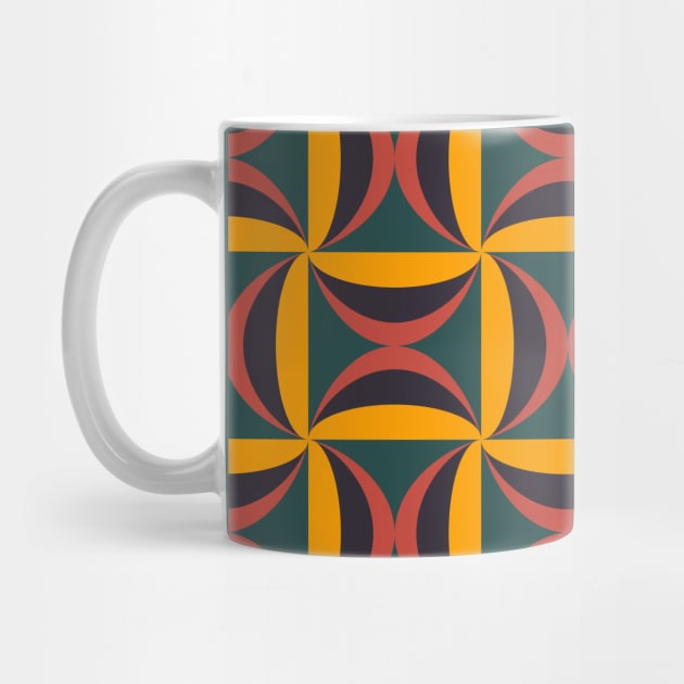 Colorful African abstract pattern by PaepaeEthnicDesign